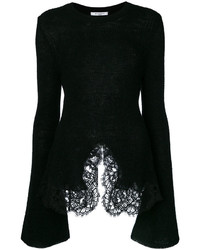 Pull surdimensionné en tricot noir Givenchy