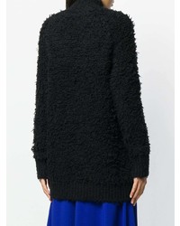 Pull surdimensionné en tricot noir Marni