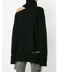 Pull surdimensionné en tricot noir Monse