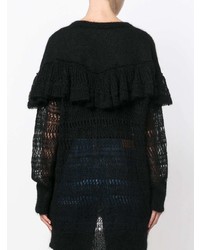 Pull surdimensionné en tricot noir Stella McCartney
