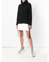 Pull surdimensionné en tricot noir McQ Alexander McQueen