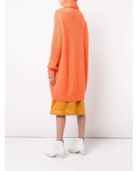 Pull surdimensionné en tricot orange Christopher Kane