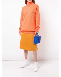 Pull surdimensionné en tricot orange Christopher Kane