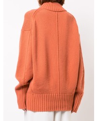 Pull surdimensionné en tricot orange Proenza Schouler