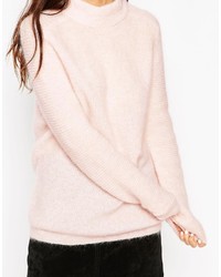 Pull surdimensionné en tricot rose Asos