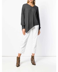 Pull surdimensionné gris foncé Isabel Marant Etoile