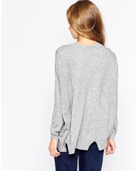 Pull surdimensionné gris Asos