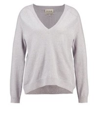 Pull surdimensionné gris Fine Paris