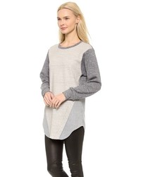 Pull surdimensionné gris