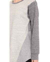 Pull surdimensionné gris