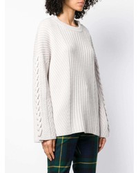 Pull surdimensionné gris N.Peal