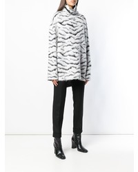 Pull surdimensionné imprimé noir et blanc Givenchy
