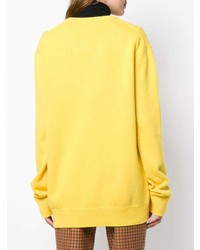 Pull surdimensionné jaune Calvin Klein 205W39nyc