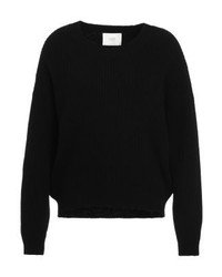 Pull surdimensionné noir Just Female