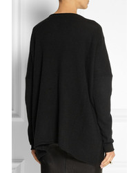 Pull surdimensionné noir Donna Karan