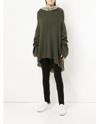 Pull surdimensionné olive Zambesi