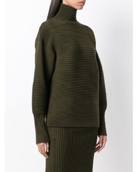 Pull surdimensionné olive Victoria Victoria Beckham