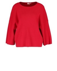 Pull surdimensionné rouge Object