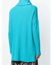 Pull surdimensionné turquoise Blugirl