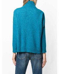 Pull surdimensionné turquoise Masscob