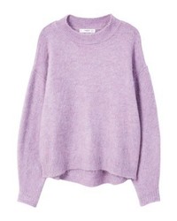 Pull surdimensionné violet clair Mango