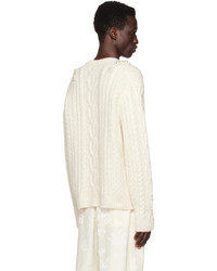 Pull torsadé beige Simone Rocha