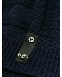 Pull torsadé bleu marine Fendi