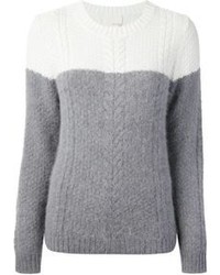 Pull torsadé gris Band Of Outsiders