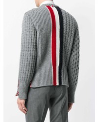 Pull torsadé gris Thom Browne