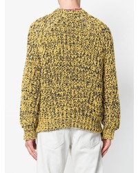 Pull torsadé jaune Isabel Marant