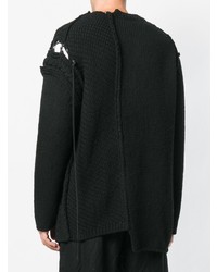 Pull torsadé noir Yohji Yamamoto