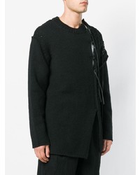 Pull torsadé noir Yohji Yamamoto