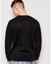 Pull torsadé noir Bellfield