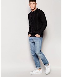 Pull torsadé noir Bellfield