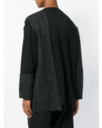 Pull torsadé noir Yohji Yamamoto