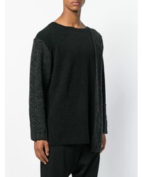 Pull torsadé noir Yohji Yamamoto