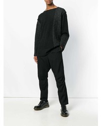 Pull torsadé noir Yohji Yamamoto