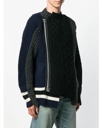 Pull torsadé noir Sacai