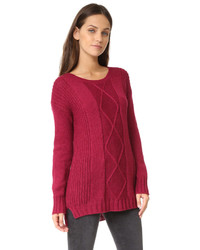 Pull torsadé rouge Cupcakes And Cashmere