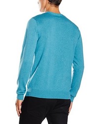 Pull turquoise Paul James Knitwear