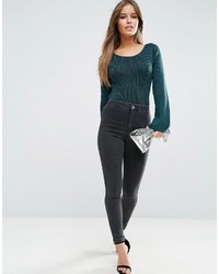 Pull vert foncé Asos