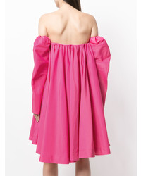 Robe à épaules dénudées à volants fuchsia Calvin Klein 205W39nyc