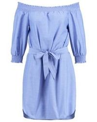 Robe à épaules dénudées bleu clair Sparkz