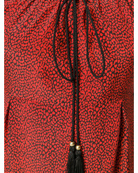 Robe à épaules dénudées imprimé rouge Philosophy di Lorenzo Serafini