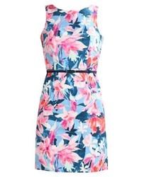 Robe à fleurs bleu clair Esprit