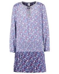 Robe à fleurs bleu clair Gap