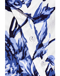 Robe à fleurs bleu clair Lela Rose