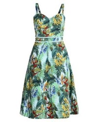 Robe à fleurs multicolore Oasis