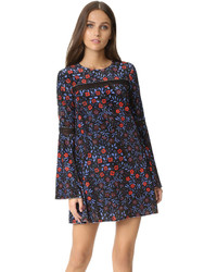 Robe à fleurs noire Cynthia Rowley