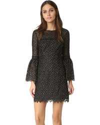 Robe à fleurs noire Cynthia Rowley